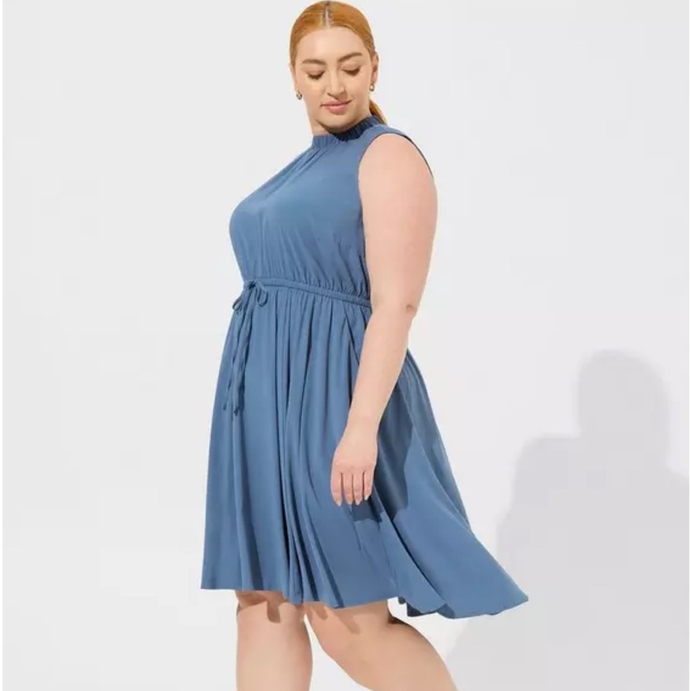 NWT Torrid Mini Stretch Challis Hi Low Dress 6X